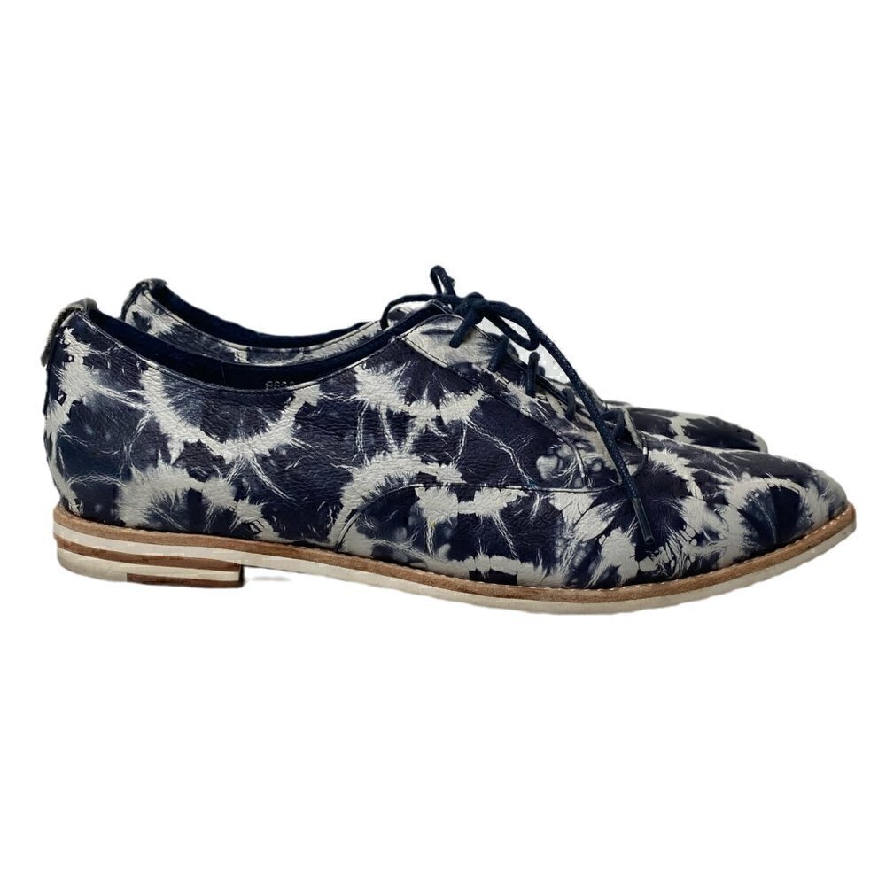 Black Sheep Empire LEE Blue & White Oxford Loafers